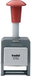 Trodat nummerstempel 5756/P kunststof zwarte inkt