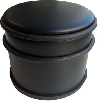 Zwarte deurstopper 9 x 7,5 cm 1 kg