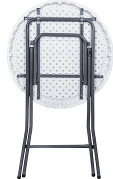 Statafel inklapbaar BT100 wit diameter 80 cm-3