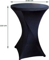 Statafelrok zwart diameter 80 cm-2