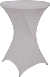 Statafelhoes diameter 80 cm grijs