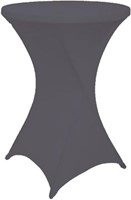 Statafel rok diameter 80 cm antraciet grijs