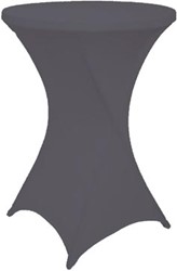 Statafel rok diameter 80 cm antraciet grijs