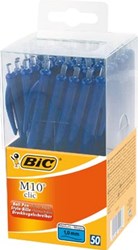 Balpen Bic M10 Tubo 50 blauw medium