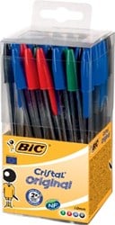 Balpen Bic Cristal Tubo 50 assorti medium