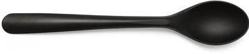 Dessertlepel herbruikbaar 14,5 cm zwart pak van 50 stuks