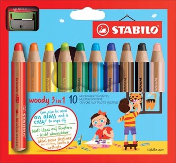 Stabilo kleurpotlood Woody 3 in 1