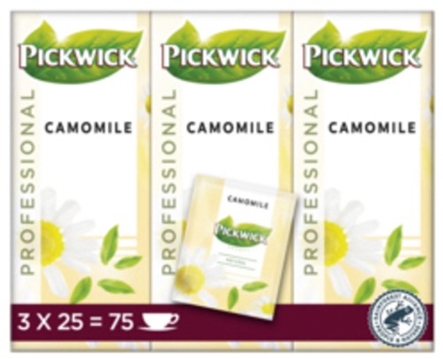 Thee Pickwick kamille 25 zakjes van 1.5gr