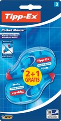 Tipp-Ex correctieroller Pocket Mouse 4,2 mm x 10 m 2 + 1 gratis