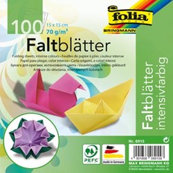 Folia vouwblaadjes 15 x 15 cm pak van 100 blaadjes