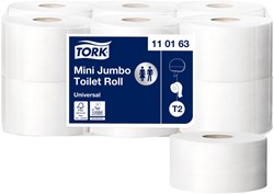 Toiletpapier Tork T2 110163 Universal 1laags 240m 1200vel 12rollen