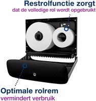 Dispenser Tork T2 460006 Design toiletpapierdispenser RVS-1