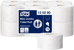 Toiletpapier Tork T2 120280 Advanced 2laags 170m-850vel 12rollen