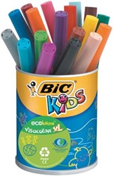 Bic Kids Viltsti Visacolor XL Ecolutions 18 stien in een metalen pot