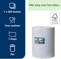 Reinigingsdoek Tork W1 530237 nonwoven 280vel-2