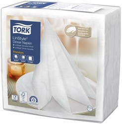 Servetten Tork 478711 LinStyle 1laags 39x39cm wit 50st.
