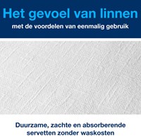 Servetten Tork 478145 LinStyle 1laags 39x39cm wit 50st.-1