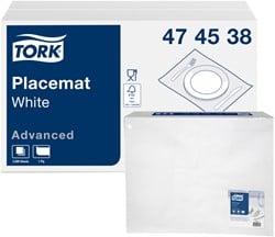 Placemats Tork 474538 1laags 42x27cm wit 500st.