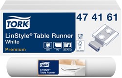 Tafelloper Tork 474161 LinStyle 120cmx40cm wit