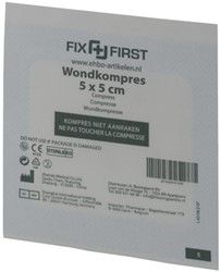 Gaascompressen steriel 5x5cm 16stuks