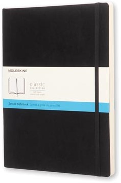 Notitieboek 19 x 25 cm Puntraster Zwart Moleskine Notitieboek