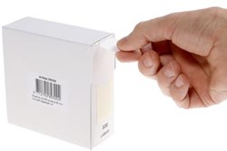 Rillprint ronde etiketten, diameter 25 mm, rol van 500 stuks, wit