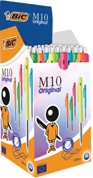 Bic balpen M10 Clic Colors doos van 50 stuks-2