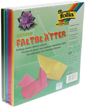 Folia vouwblaadjes 20 x 20 cm pak van 500 blaadjes-2