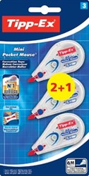 Tipp-Ex correctieroller Mini Pocket Mouse 5 mm x 5 m  2 + 1 gratis