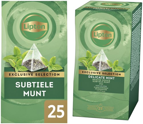 Lipton thee Exclusive Subtile Munt 25 piramidezakjes-3