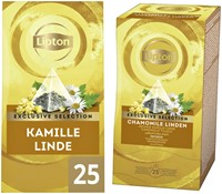 Lipton thee Exclusive Kamille Linde 25 piramidezakjes-3