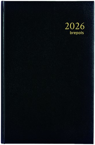 Agenda 2026 Brepols Saturnus Lima 7dagen/2pagina's zwart