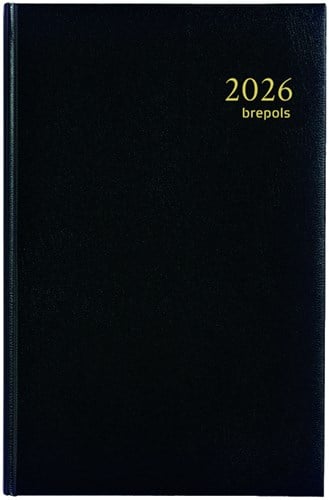 Weekagenda 2025 Brepols Saturnus Lima 7dag/2pagina's zwart