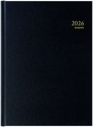 Dagagenda 2025 Brepols Bremax Santex A4 1dag/2pagina's 8 kolommen zwart