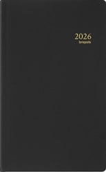 Dagagenda 2025 Brepols Breform Seta 1dag/1pagina zwart