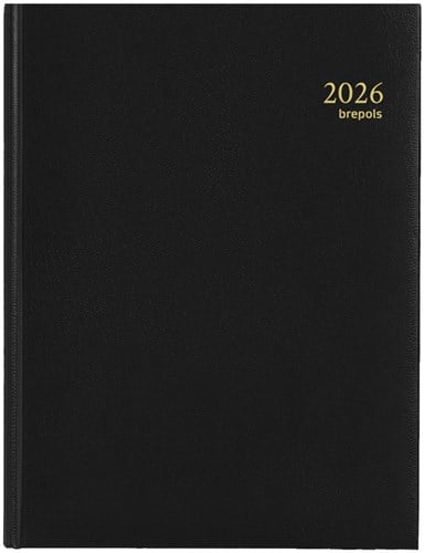 Agenda 2026 Brepols Timing Lima 7dagen/2pagina's zwart