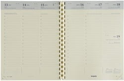 Agendavulling 2025 Brepols Timing 7dag/2pagina's spiraal creme