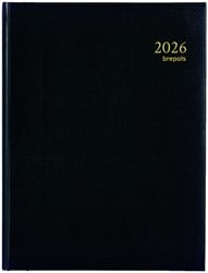 Dagagenda 2025 1 dag per pagina Brepols Ambassador Lima A5 zwart