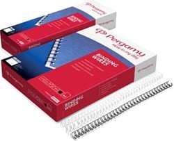 Bindruggen metaal 64 mm zwart pak van 100 stuks Pergamy
