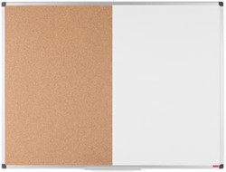Pergamy combibord kurk en magnetisch whiteboard 60 x 90 cm