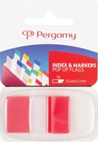 Pergamy index 43 x 25 mm rood