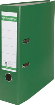 Ordner A4 Recycolor papier rug van 8 cm groen Pergamy