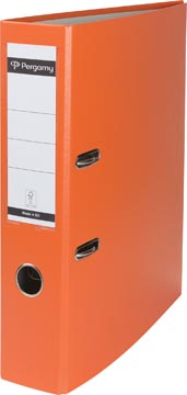 Ordner A4 karton met PP Pergamy 75mm rug oranje