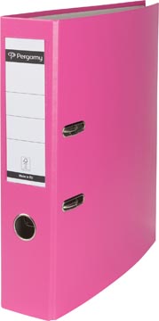 Ordner A4 karton met PP Pergamy 75mm rug roze