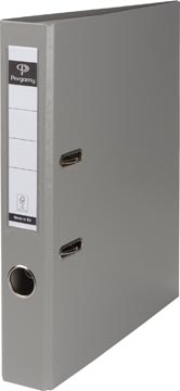 Ordner map karton met PP Pergamy 50mm rug grijs