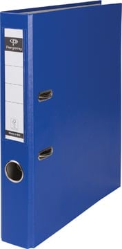 Ordner map karton met PP Pergamy 50mm rug blauw