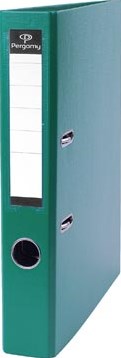 Ordner map karton met PP Pergamy 50mm rug groen