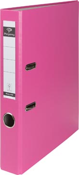 Ordner map karton met PP Pergamy 50mm rug roze