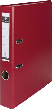 Ordner map karton met PP Pergamy 50mm rug bordeaux