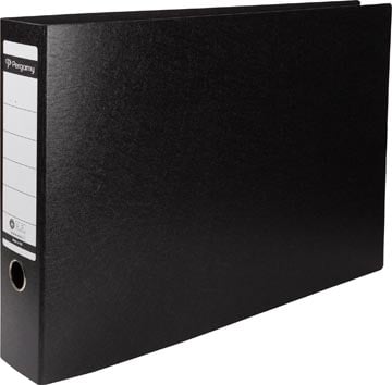 A3 ordner karton liggend zwart 80mm rug Pergamy